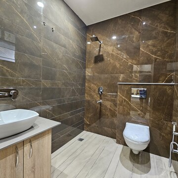 Bathroom in 3 BHK Apartment at Allwin El Spazia, Nagla Road – for Rent