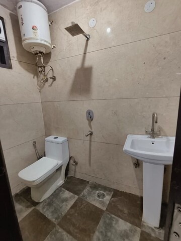 Bathroom in 1 BHK Builder Floor at Chattarpur – for Rent