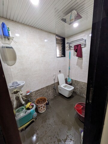 Bathroom in 2 BHK Apartment at Chamunda Heights, Ghansoli – for Rent