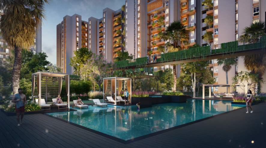 2 BHK + Study Room 1215 Sq.Ft. Apartment in GRC Sapphire Spring