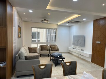 Living Room in 3 BHK Apartment at My Home Bhooja, Hi Tech City – for Rent