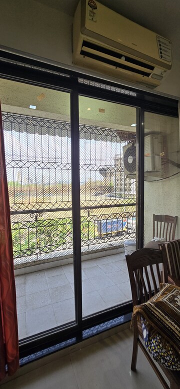 Balcony in 1 BHK Apartment at Pyramid I Signature Height, Ghansoli – for Rent
