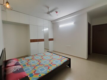 Bedroom in 3 BHK Apartment at Bhartiya Nikoo Homes Phase 2, Thanisandra Main Road – for Rent