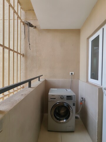 Kitchen in 3 BHK Apartment at Bhartiya Nikoo Homes Phase 2, Thanisandra Main Road – for Rent