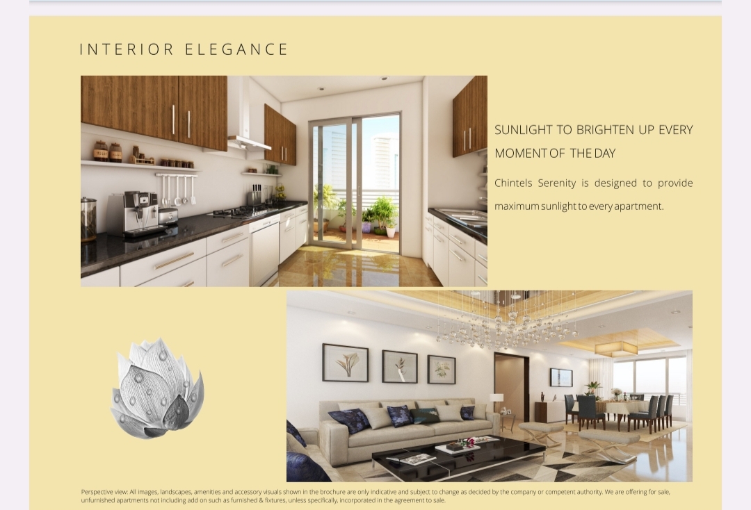 3 BHK + Pooja Room 2090 Sq.Ft. Apartment in Chintels Serenity