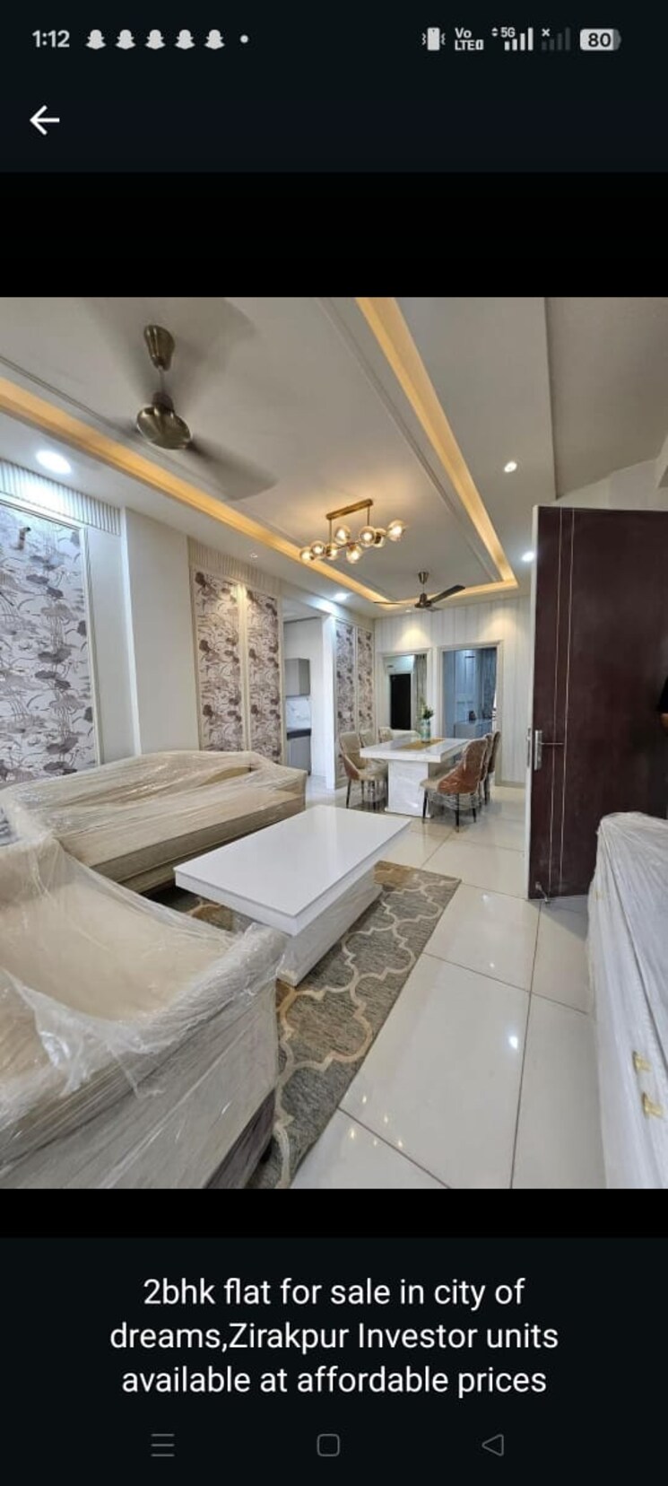 Living Room, sbp-city-of-dreams-zirakpur 2 Bedroom 1350 Sq.Ft. Builder Floor In High Ground Zirakpur 8806807