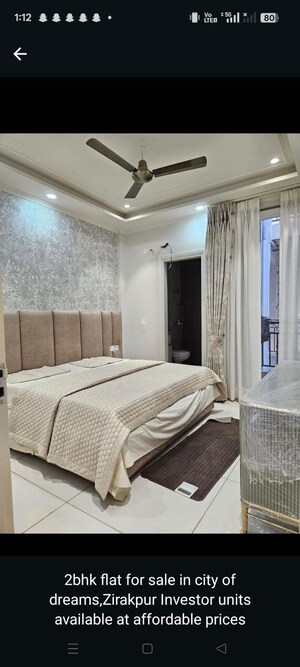 Bedroom in 2 BHK Builder Floor at SBP City Of Dreams Zirakpur, High Ground – for Sale