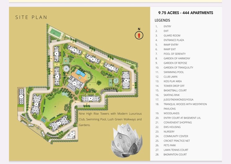 Master Plan, chintels-serenity 3 Bedroom 2090 Sq.Ft. Apartment In Sector 109 Gurgaon 8806806
