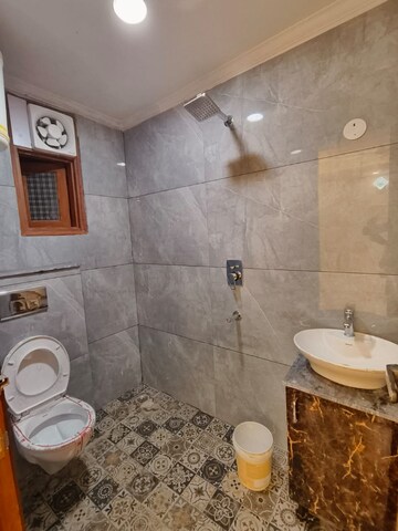 Bathroom in 3 BHK Builder Floor at Panchsheel Vihar – for Rent