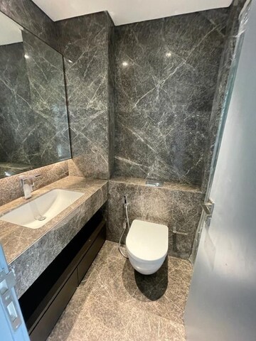Bathroom in 3 BHK Apartment at Lodha Trump Tower, Worli – for Rent