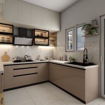 Kitchen in 2 BHK Builder Floor at Signature Global Synera, Sector 81 – for Rent