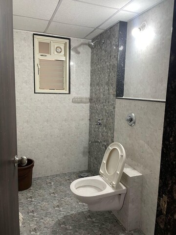 Bathroom in 3 BHK Apartment at Goel Ganga Altus, Kharadi – for Rent