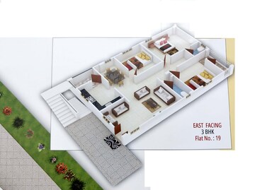 Floor Plan in 2 BHK Apartment at Korremula – for Sale