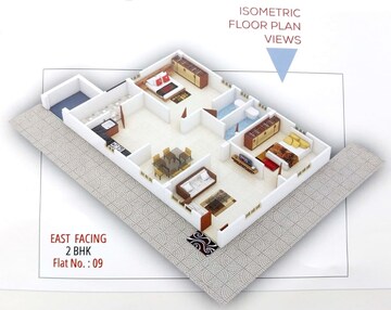 Floor Plan in 2 BHK Apartment at Korremula – for Sale
