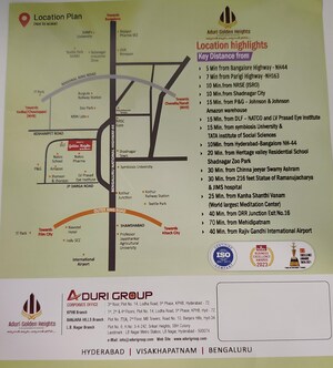  Plot – Map Location View at Aduri Golden Heights, Shadnagar - for Sale