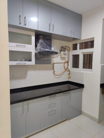 Kitchen in 3 BHK Apartment at Mantri Lithos, Thanisandra – for Rent