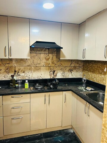 Kitchen in 1 BHK Builder Floor at Paryavaran Complex – for Rent