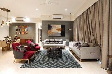 Team Area in 4 BHK Apartment at Indiabulls Blu, Worli – for Rent