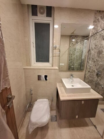 Bathroom in 3 BHK Builder Floor at Ambience Creacions, Sector 22 – for Rent