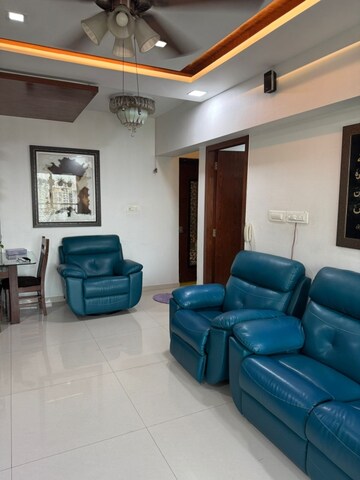 Living Room in 3 BHK Apartment at Rustomjee Urbania Azziano, Thane West – for Rent