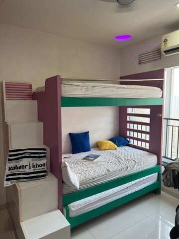 Bedroom in 3 BHK Apartment at Rustomjee Urbania Azziano, Thane West – for Rent