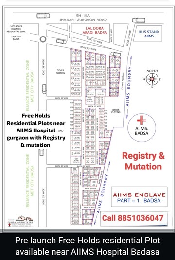  Plot – Map Location View at Sultanpur - for Sale