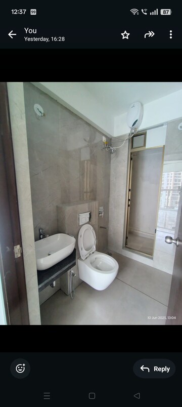 Bathroom in 2 BHK Apartment at Raymond Ten X Era, Pokhran Road No One – for Rent