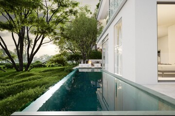 Swimming Pool in 4 BHK Villa at Parra – for Sale