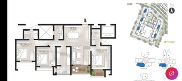 Floor Plan in 3 BHK Apartment at Aston Park At The Prestige City, Sarjapur – for Sale