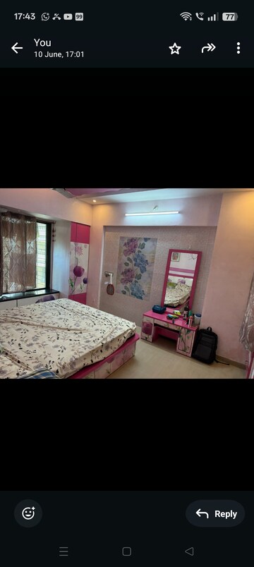 Bedroom in 2 BHK Apartment at Mangaldeep CHS Nandivali Panchanand, Nandivali Panchanand – for Rent