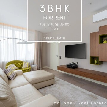 Living Room in 3 BHK Builder Floor at Himgiri Enclave, Burari – for Rent