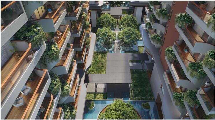 Balcony, namishree-vrindavan 3 Bedroom 2400 Sq.Ft. Apartment In Kondapur Hyderabad 8808066