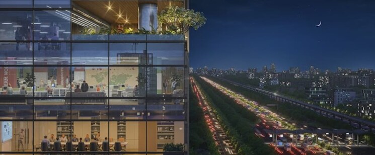 Exterior View, sas-diamond-towers Commercial Office Space 1000 Sq.Ft. In Financial District Hyderabad 8808192