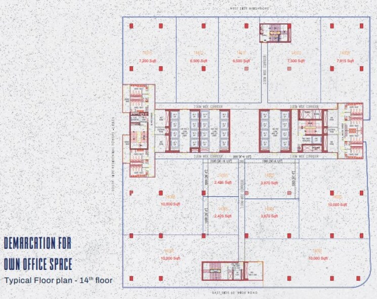 Master Plan, sas-diamond-towers Commercial Office Space 1000 Sq.Ft. In Financial District Hyderabad 8808192