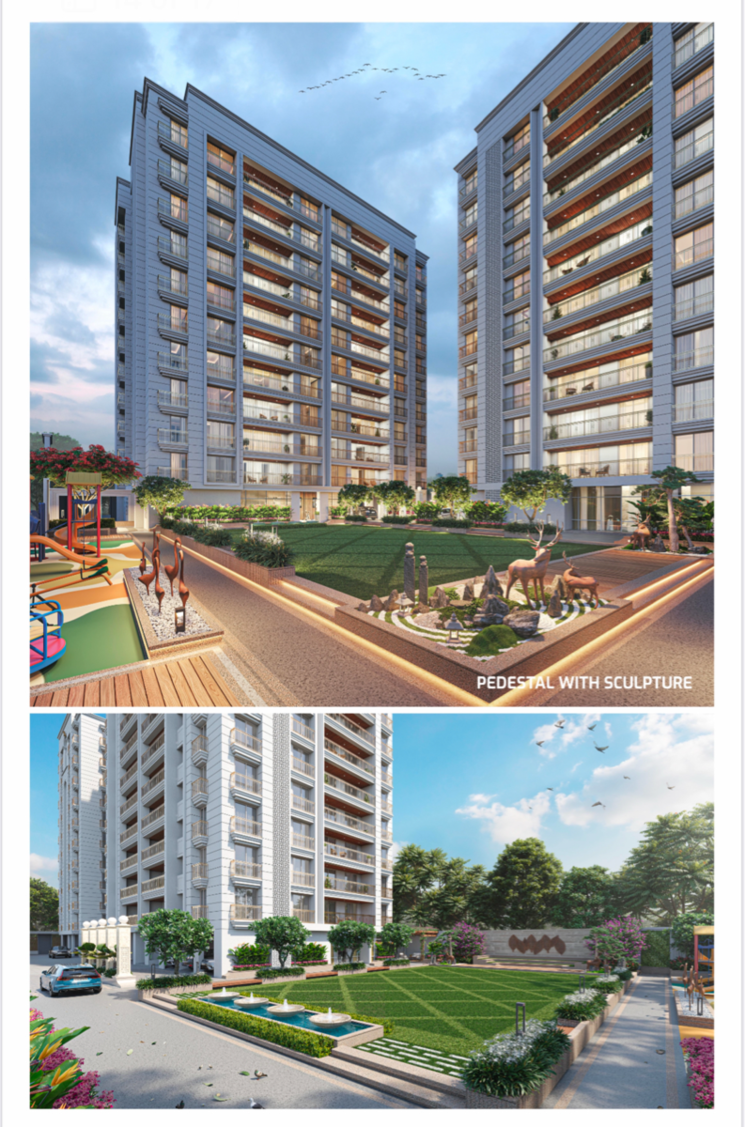 Exterior View, althan 3 Bedroom 2295 Sq.Ft. Apartment In Althan Surat 8808362