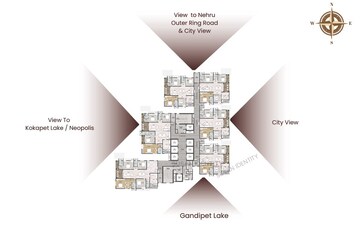 Master Plan in 3.5 BHK Apartment at Kokapet – for Sale