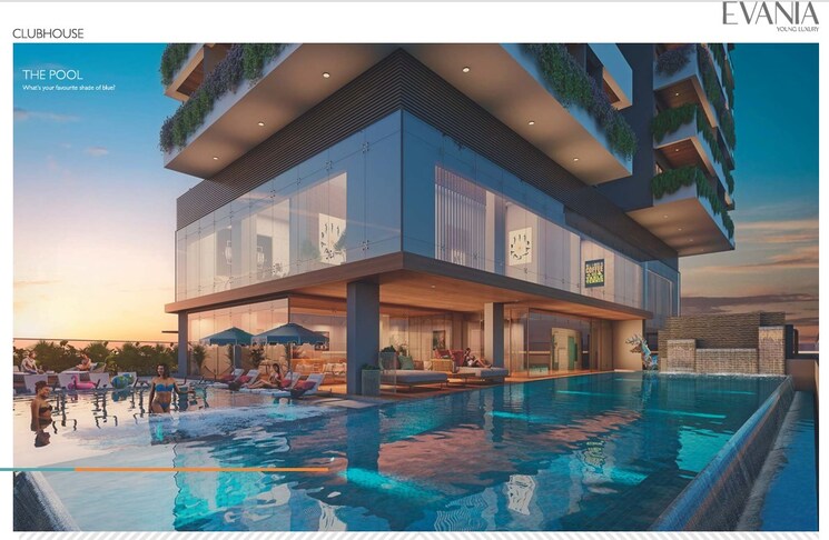 Swimming Pool, avr-evania 3.5 Bedroom 3315 Sq.Ft. Apartment In Kokapet Hyderabad 8808973