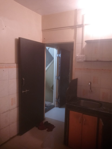 Kitchen in 1 RK Apartment at Riddhi Siddhi Park, Kalwa – for Rent