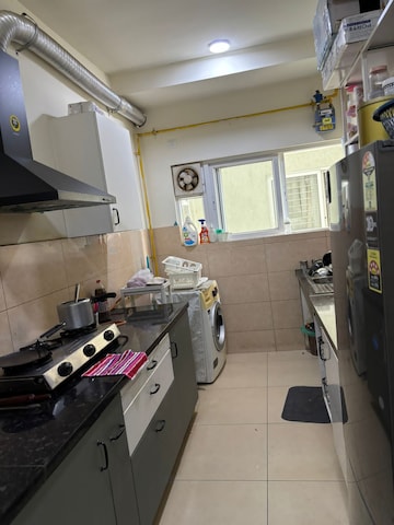 Kitchen in 2 BHK Apartment at Prestige High Fields, Gachibowli – for Rent