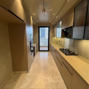 Kitchen in 4 BHK Builder Floor at Unitech South City 1, South City 1 – for Sale