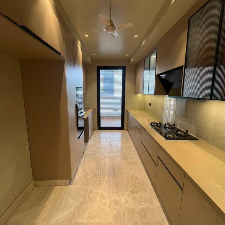 Kitchen, unitech-south-city-1 4 Bedroom 360 Sq.Yd. Builder Floor In South City 1 Gurgaon 8809144