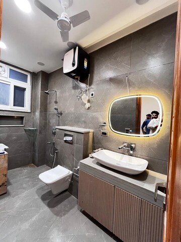 Bathroom in 4 BHK Builder Floor at Saket – for Rent