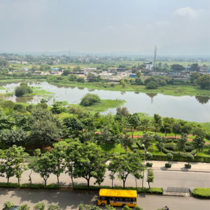 Balcony in 1.5 BHK Apartment at Lodha Lakeshore Greens, Hedutane – for Sale