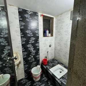 Bathroom in 2 BHK Apartment at Morya Garden Residency, Vichumbe – for Sale