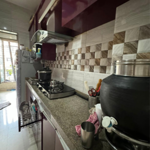 Kitchen in 2 BHK Apartment at Morya Garden Residency, Vichumbe – for Sale