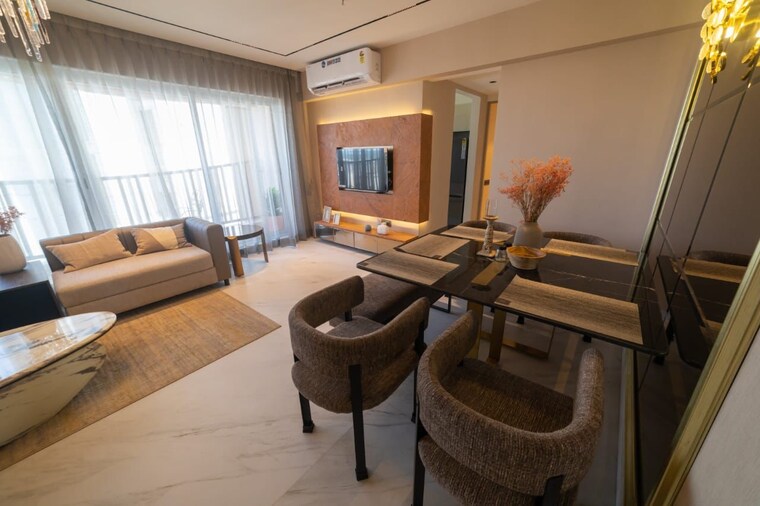 Living Room, wadhwa-atmosphere-o2 3 Bedroom 854 Sq.Ft. Apartment In Mulund West Mumbai 8809383