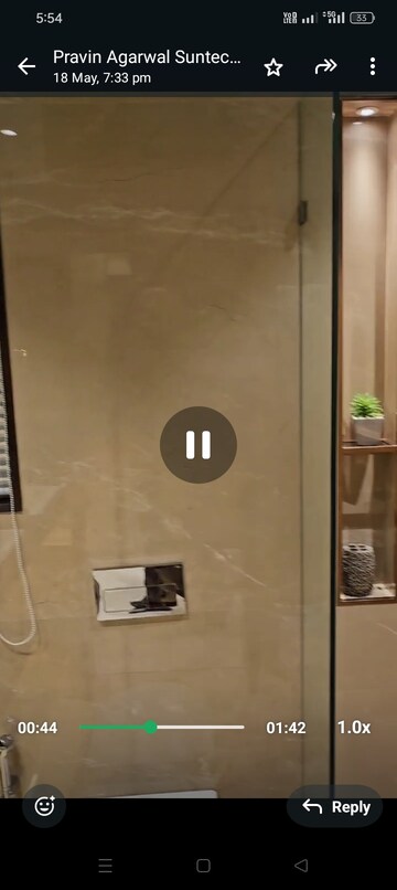 Bathroom in 3 BHK Apartment at Wadhwa Atmosphere O2, Mulund West – for Sale