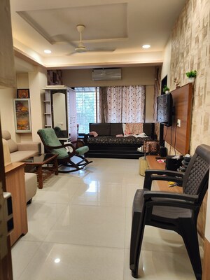 Living Room in 1 BHK Apartment at Gopal Dham CHS, Tilak Chowk – for Sale