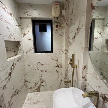 Bathroom in 3 BHK Apartment at Riddhi Garden, Riddhi Gardens – for Rent