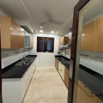 Kitchen in 4 BHK Builder Floor at Greater Kailash I – for Rent